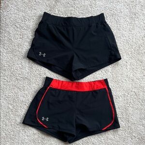 Under Armour speedpocket shorts (2 pairs)